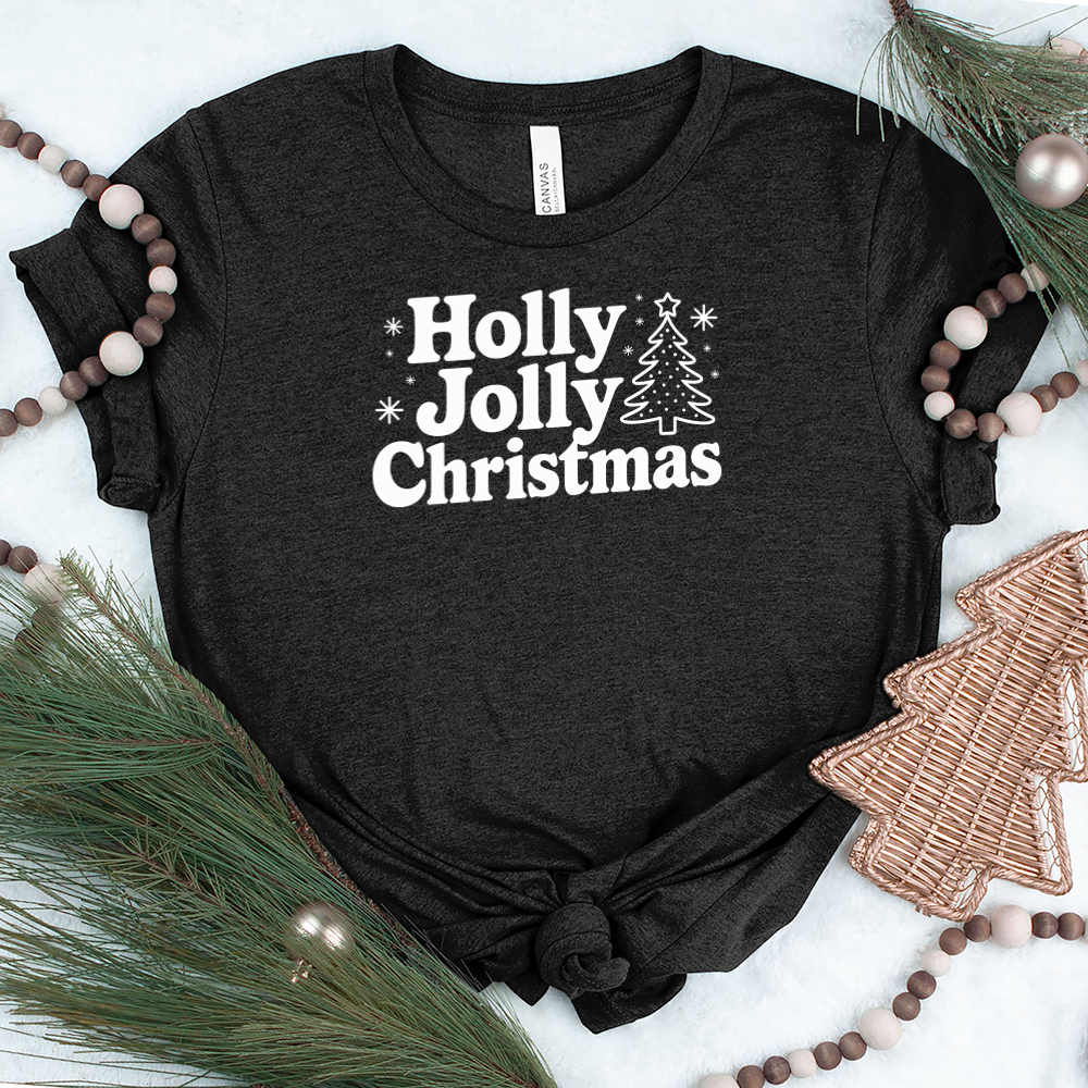 holly jolly christmas unisex tee
