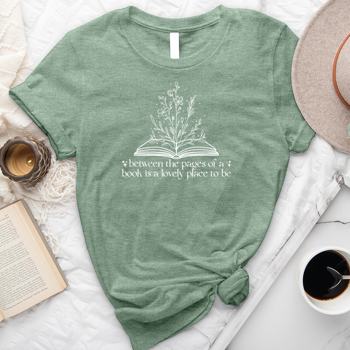 between the pages unisex tee