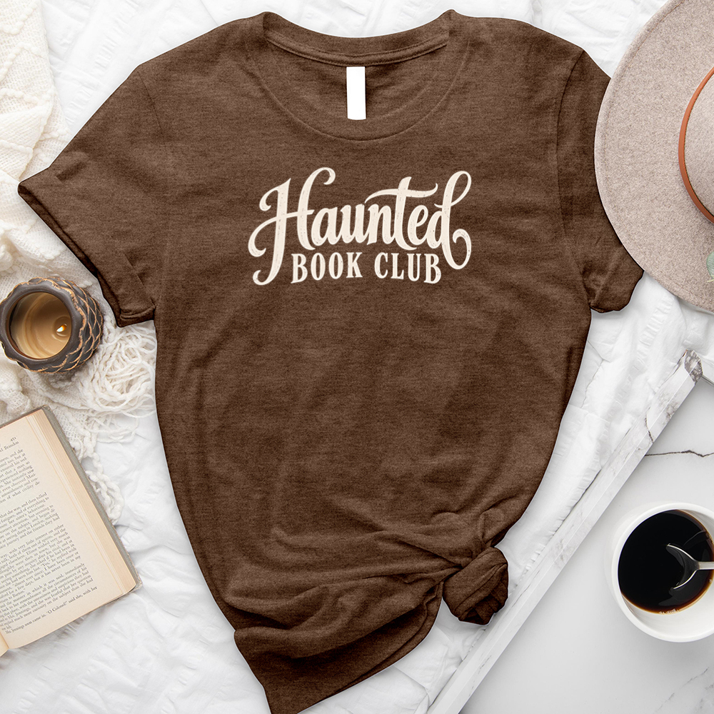 haunted book club unisex tee