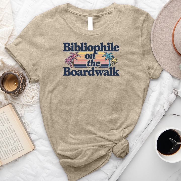 bibliophile on the boardwalk unisex tee