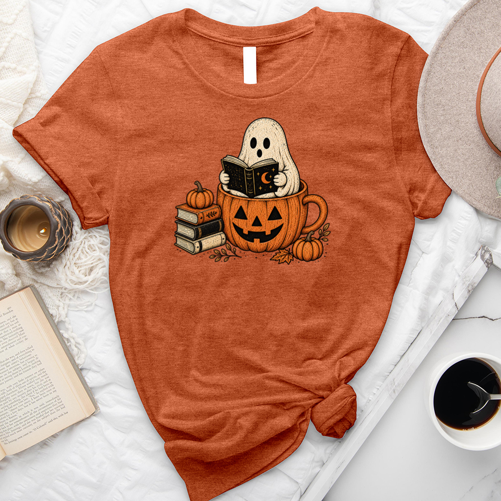 spooky bookworm unisex tee