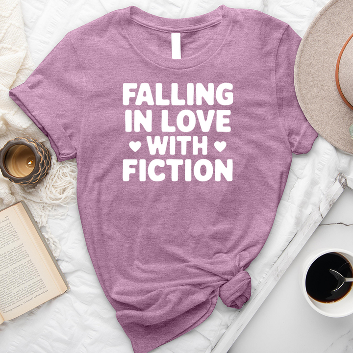 falling in love with fiction unisex tee