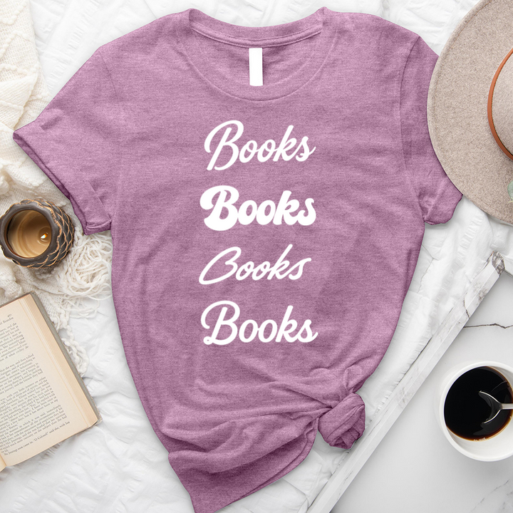 books books books fonts unisex tee