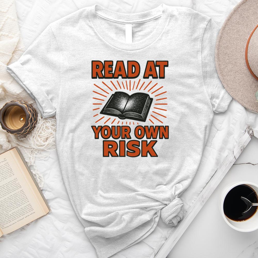 read at your own risk unisex tee