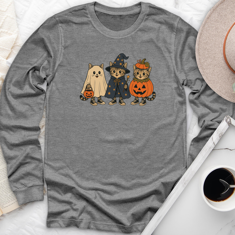costume cats long sleeve unisex tee