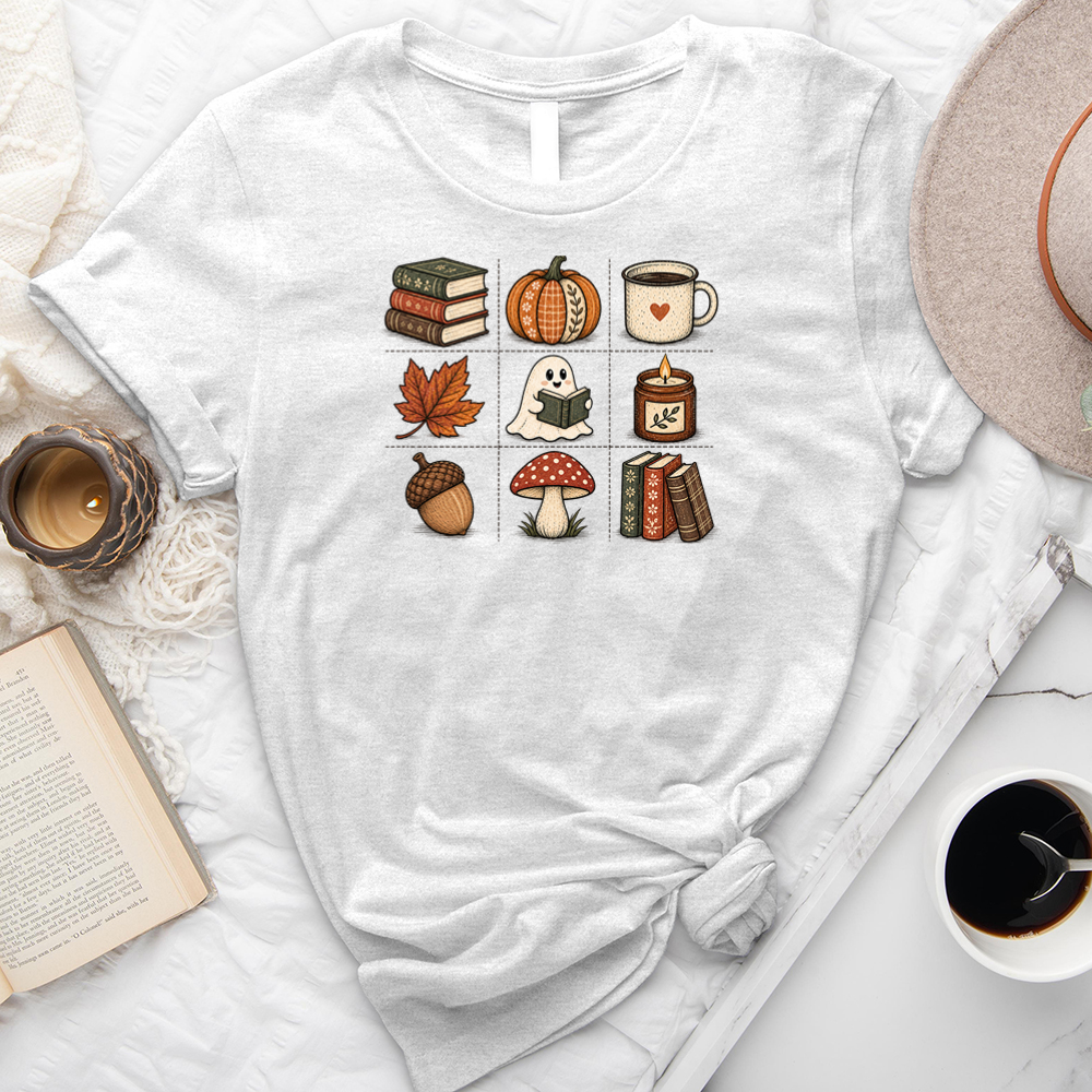 grid of fall unisex tee
