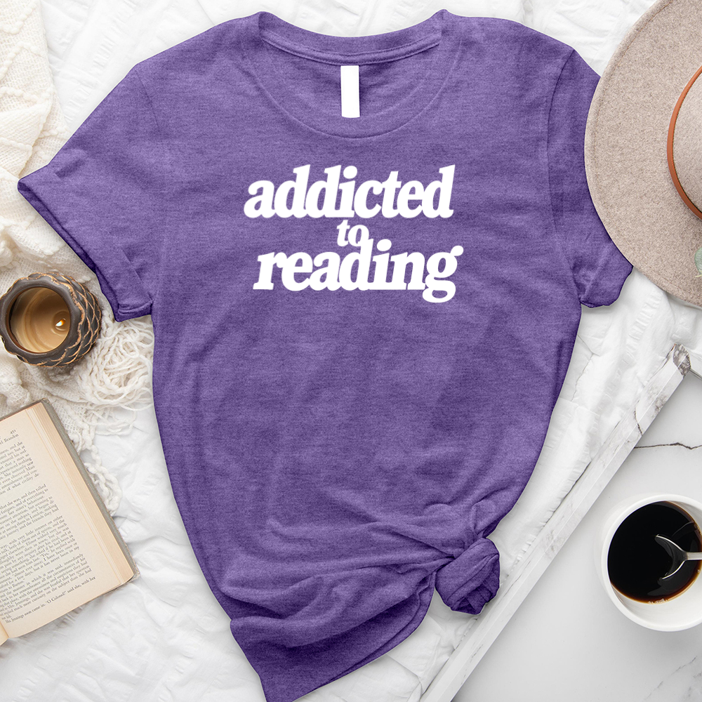 addicted to reading unisex tee