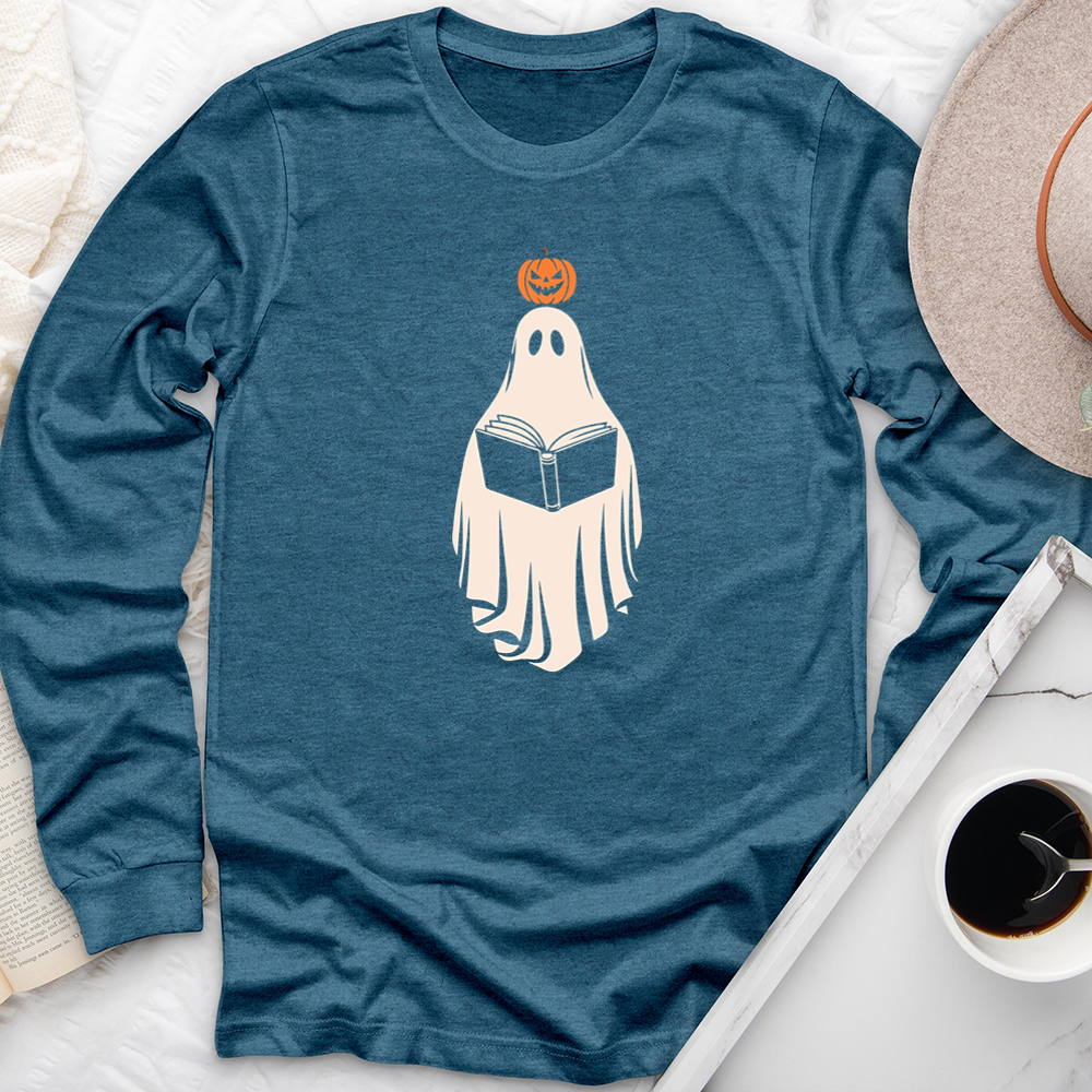 bookish ghost long sleeve unisex tee