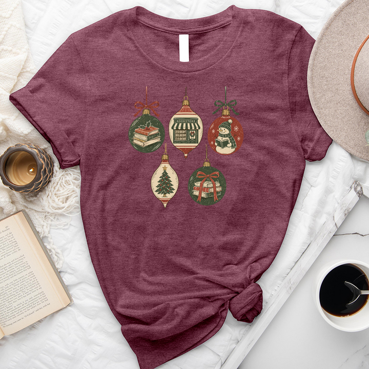 five christmas ornaments unisex tee