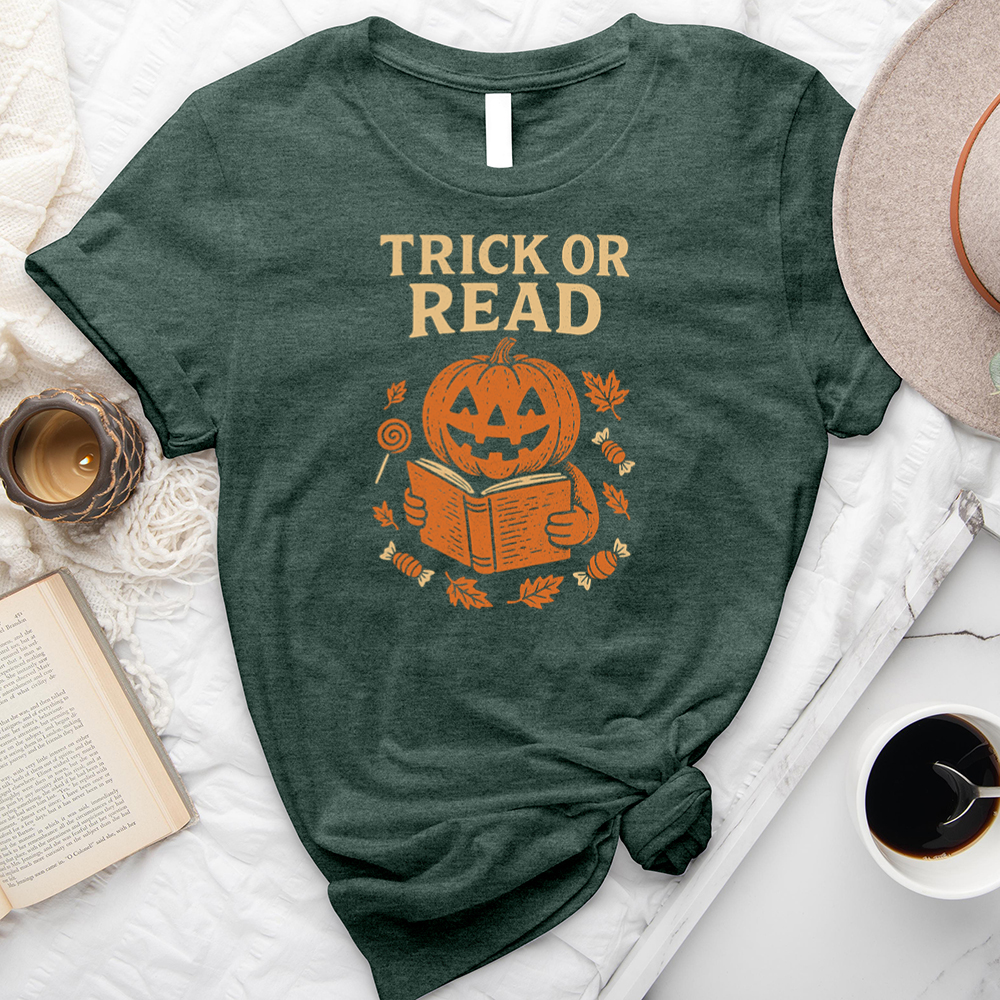trick or read unisex tee