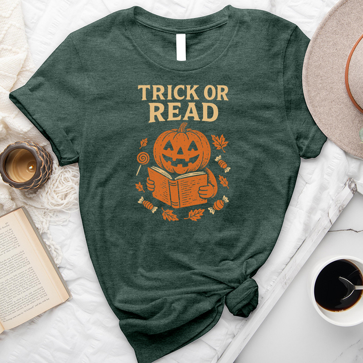 trick or read unisex tee