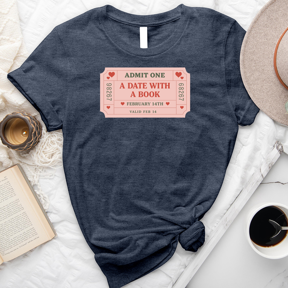 a date with a book unisex tee