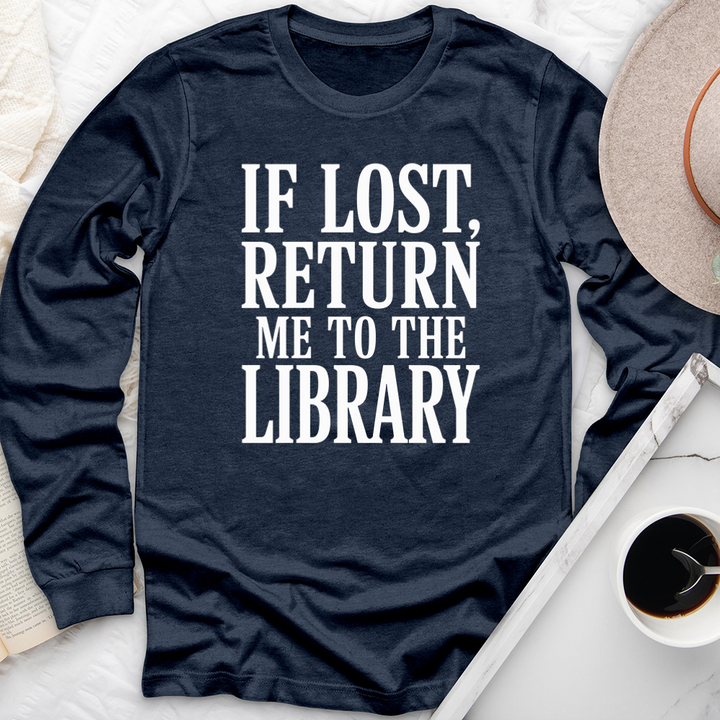 return to the library long sleeve unisex tee