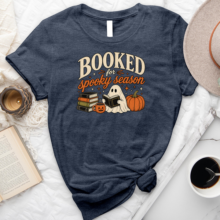 booked for spooky season unisex tee