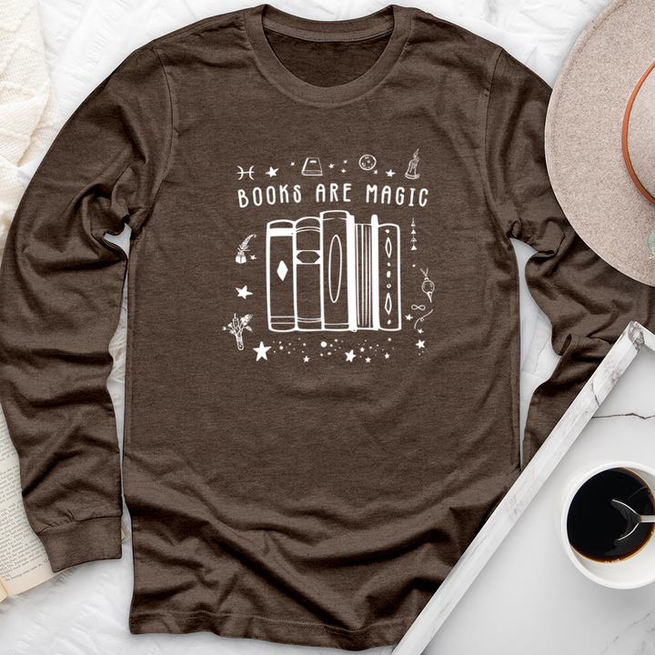 books are magic full long sleeve unisex tee