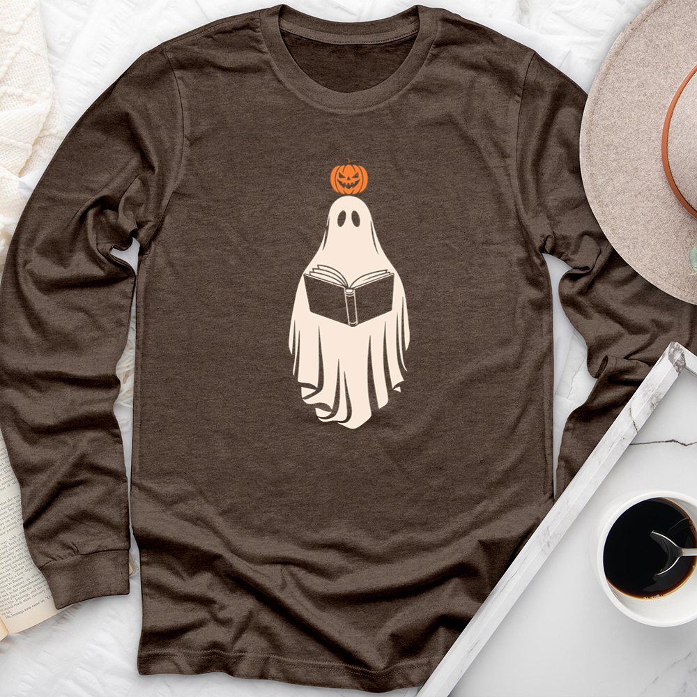 bookish ghost long sleeve unisex tee