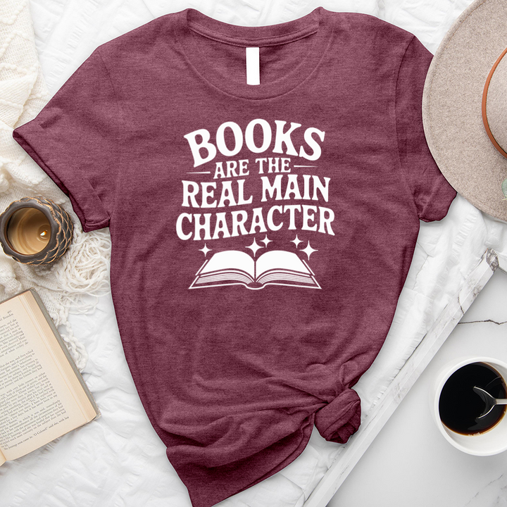 books the main character unisex tee