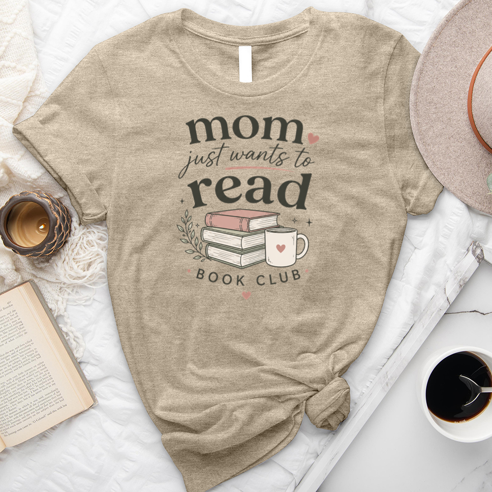 mom wants to read book club unisex tee