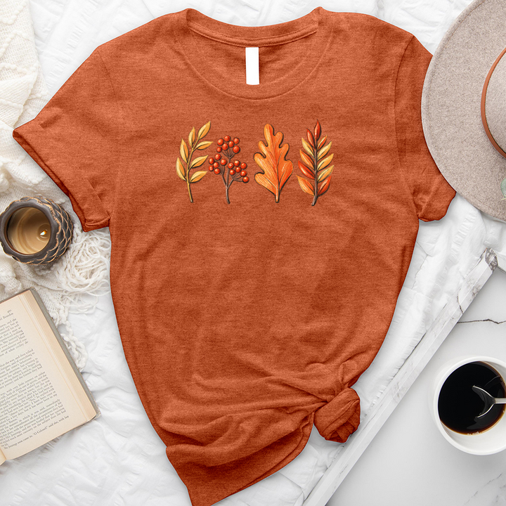 leaf row unisex tee