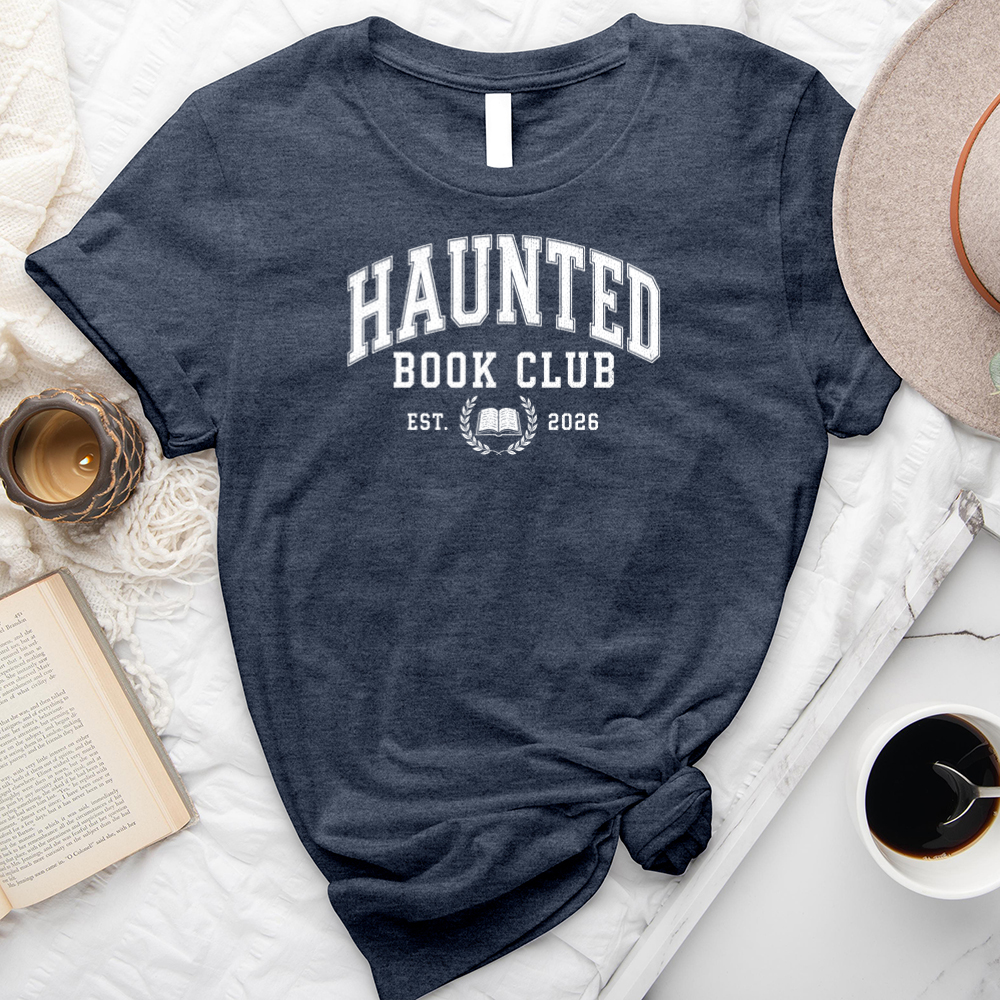 haunted book club unisex tee