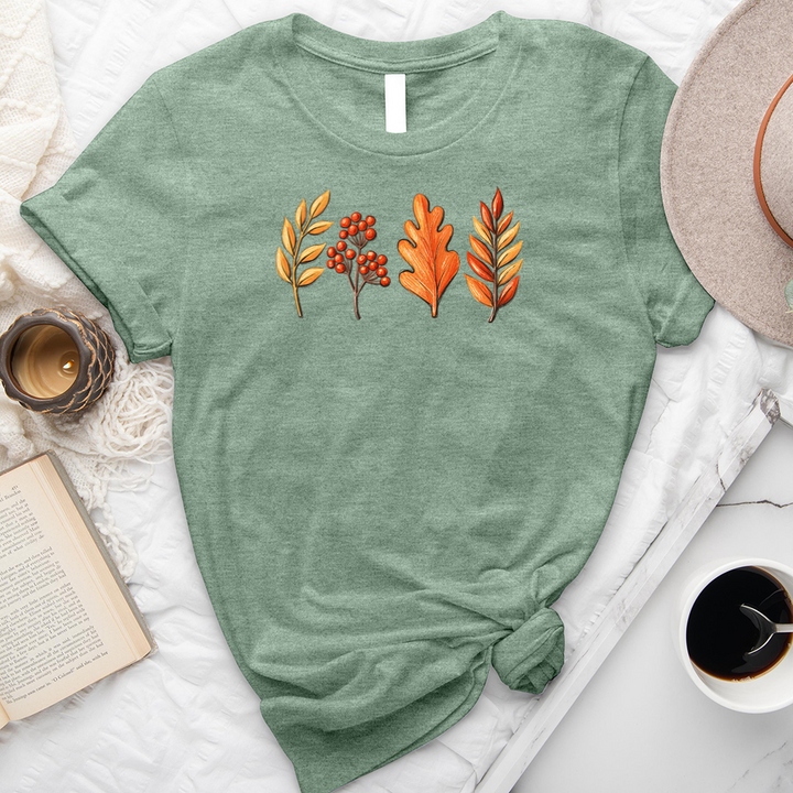 leaf row unisex tee