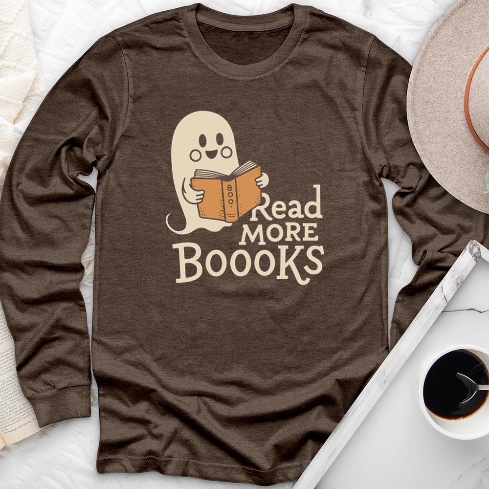 read more boooks period long sleeve unisex tee