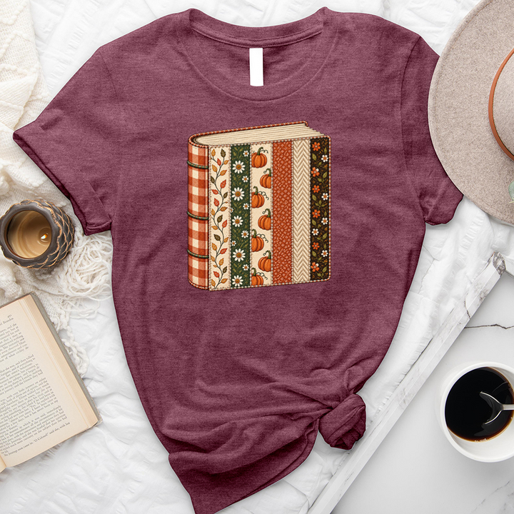 patckwork book unisex tee