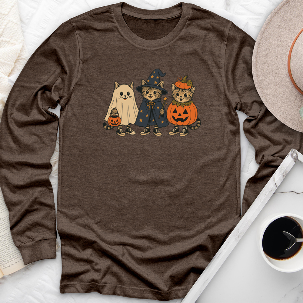 costume cats long sleeve unisex tee