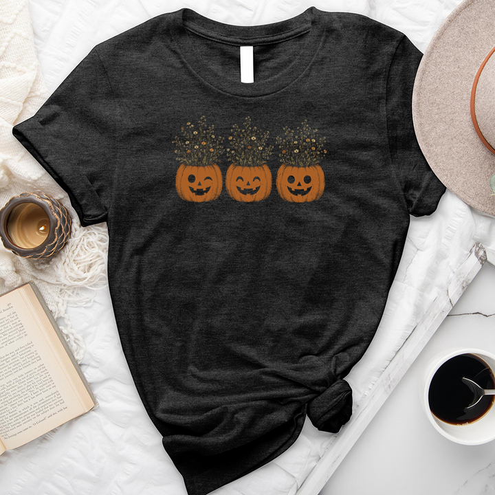 pumpkin flower pots unisex tee