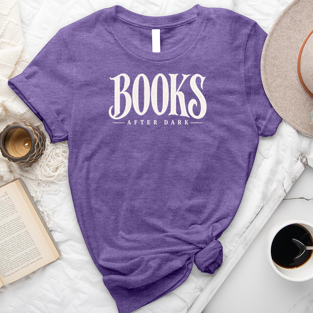 books after dark unisex tee