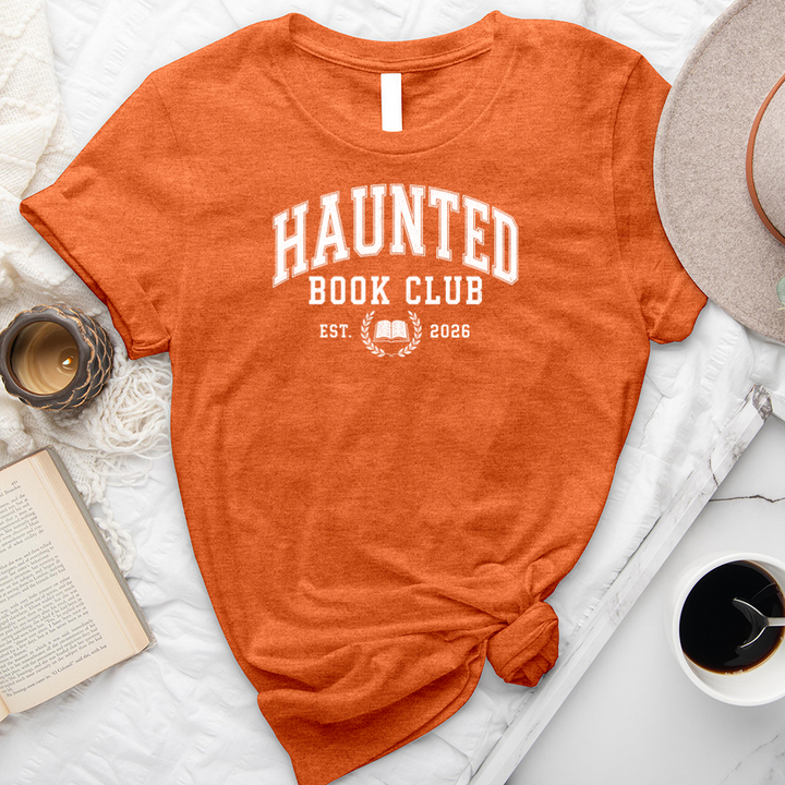 haunted book club unisex tee