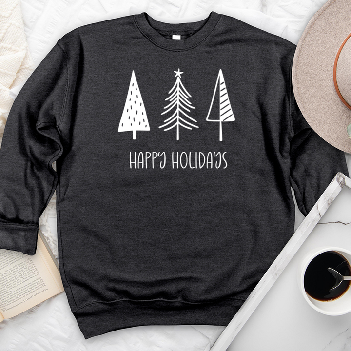 happy holidays premium crewneck sweatshirt