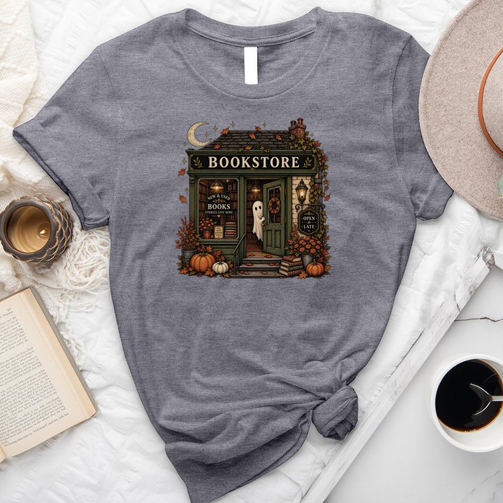 ghost bookstore unisex tee