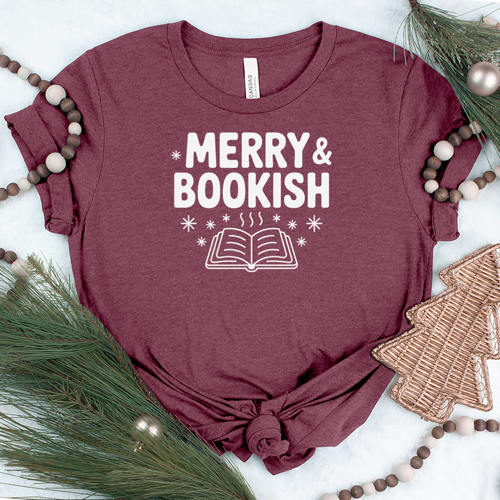merry and bookish unisex tee