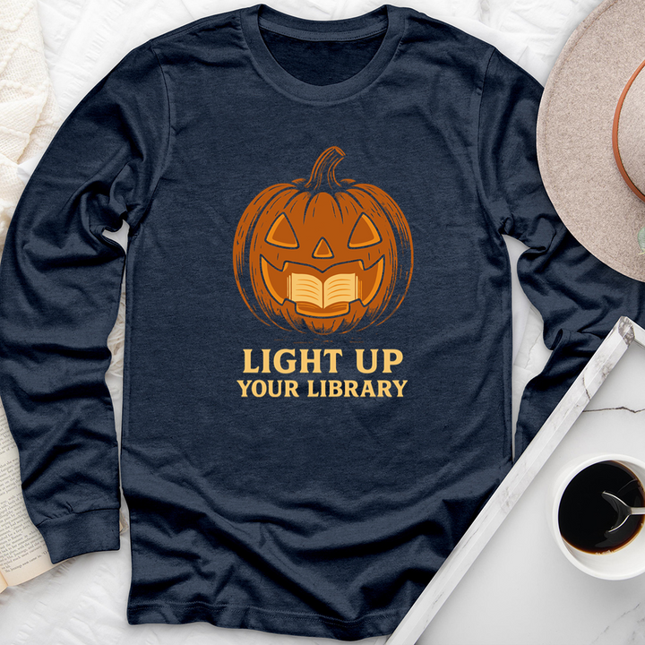 light up your library long sleeve unisex tee