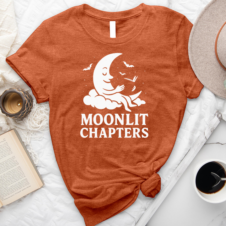 moonlit chapters unisex tee