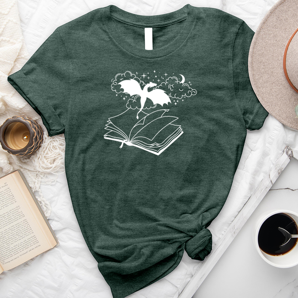 dragon book unisex tee