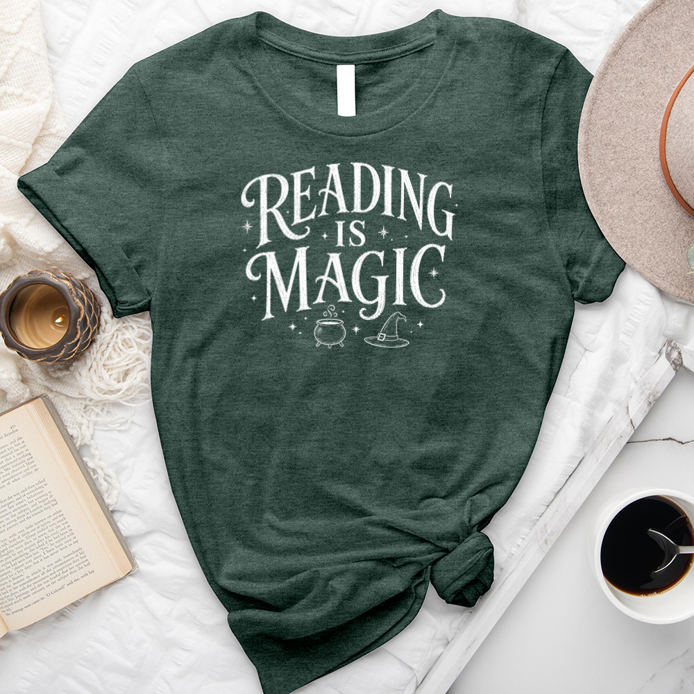 reading is magic unisex tee