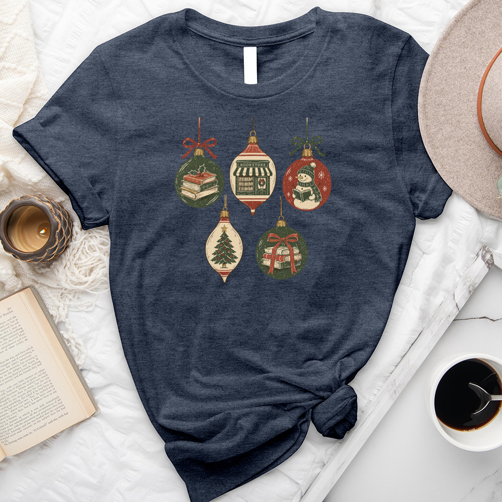 five christmas ornaments unisex tee