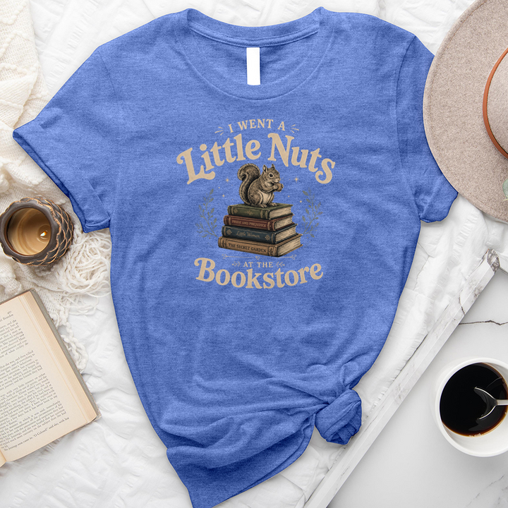 nuts at the bookstore unisex tee