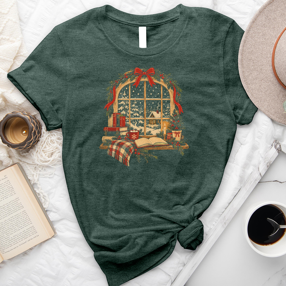 window into christmas unisex tee