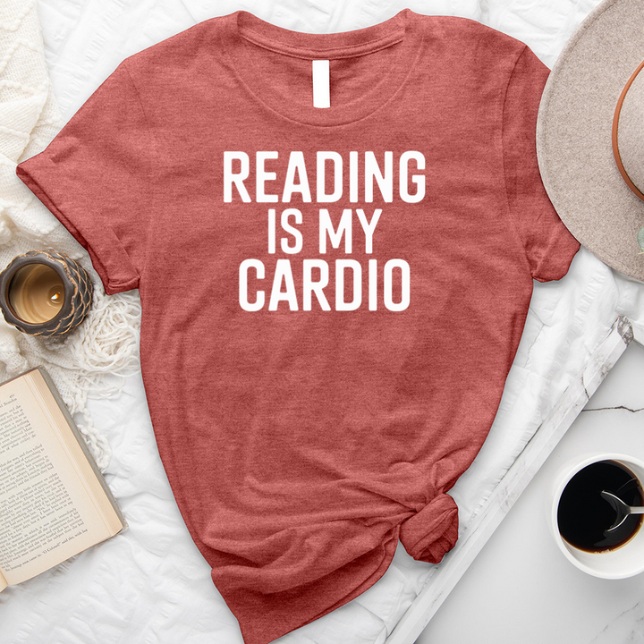 reading is my cardio text unisex tee