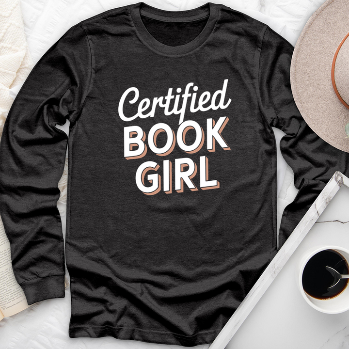 certified book girl long sleeve unisex tee