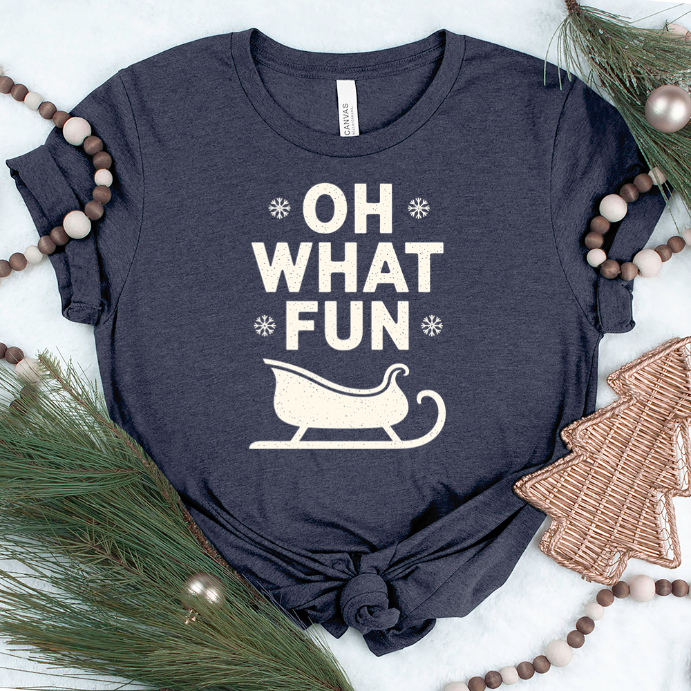oh what fun sleigh unisex tee