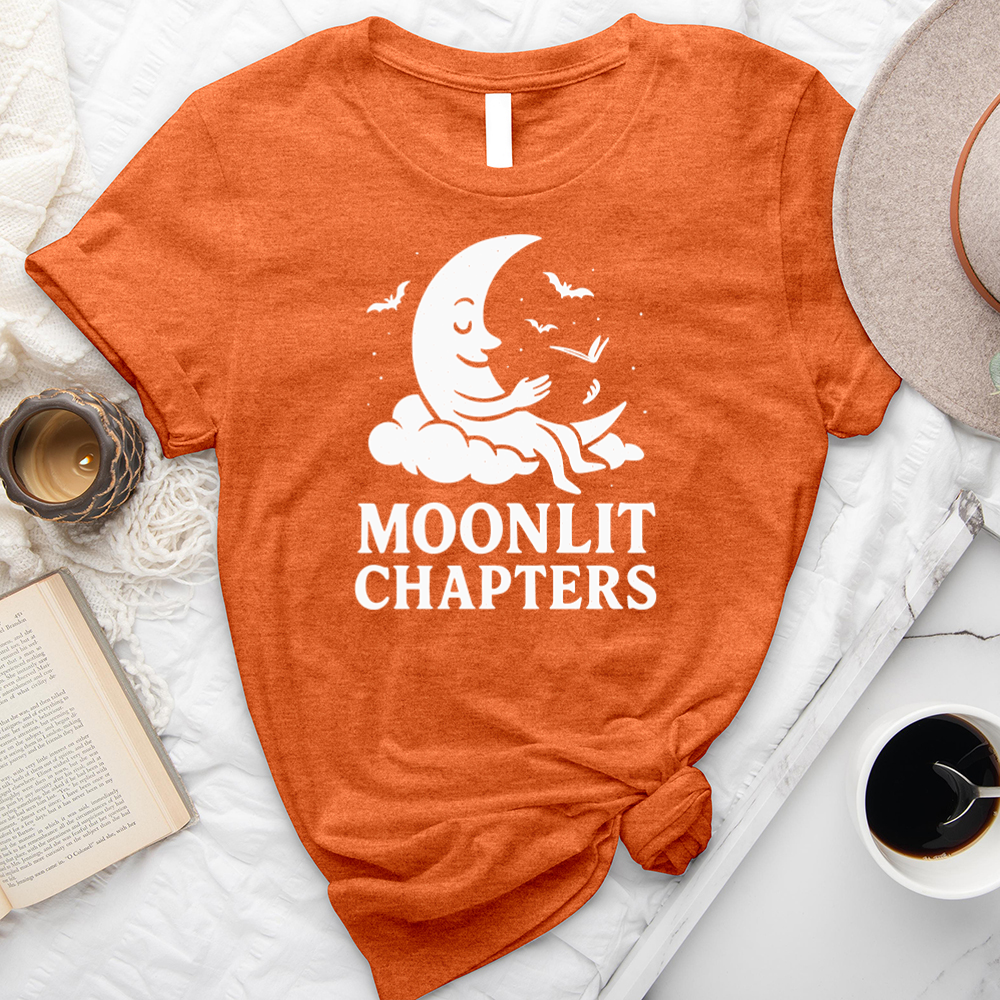 moonlit chapters unisex tee