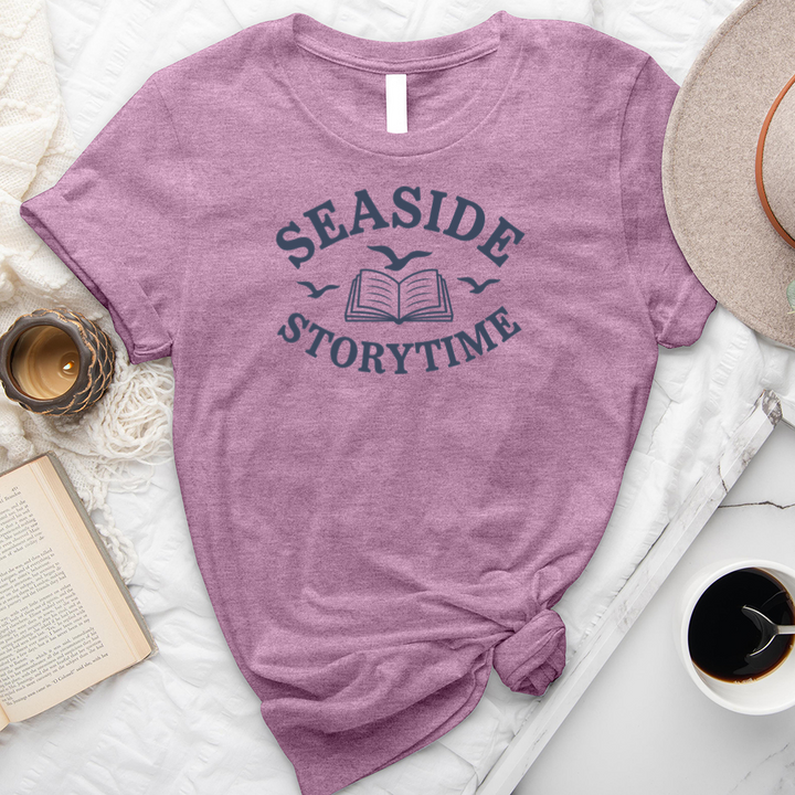 seaside storytime unisex tee