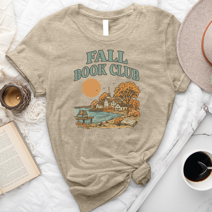 coastal fall book club unisex tee