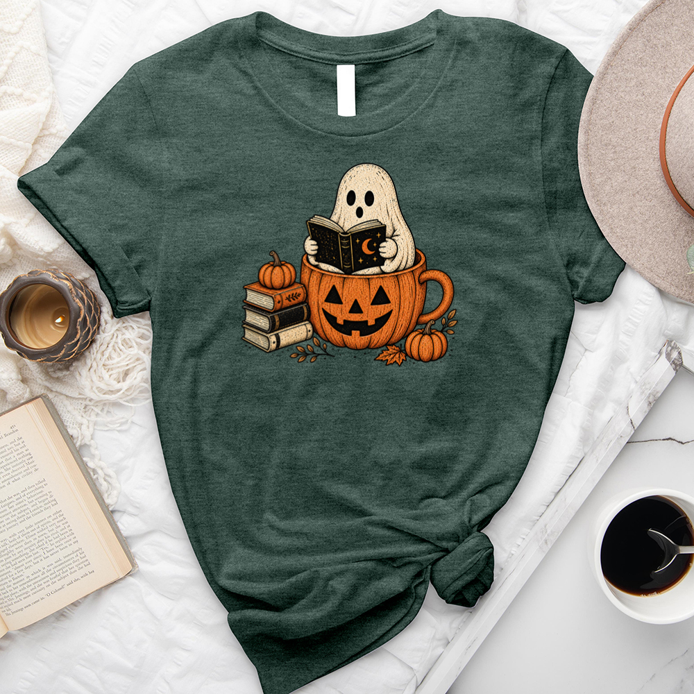 spooky bookworm unisex tee