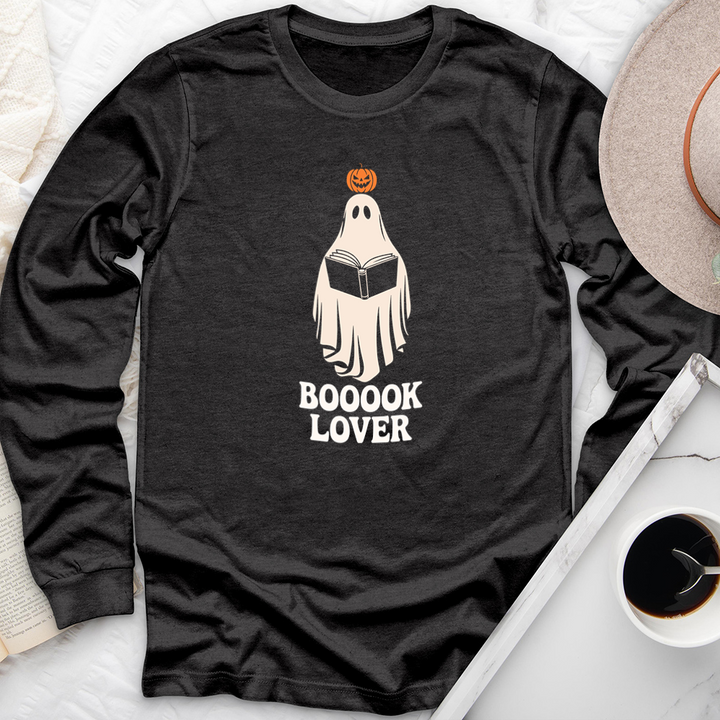 boook lover ghost long sleeve unisex tee