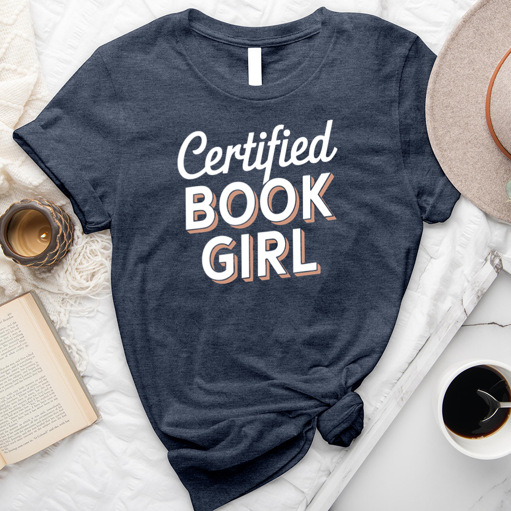 certified book girl unisex tee
